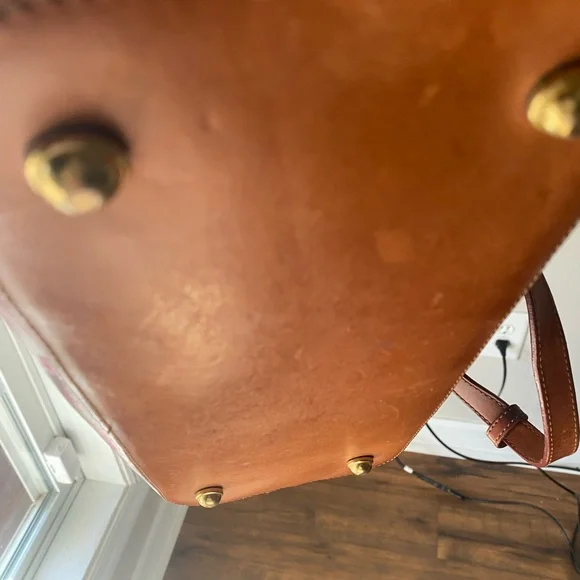 Brahmin leather Asher pink Hemingway pattern tote lightly used. - Picture 2 of 16